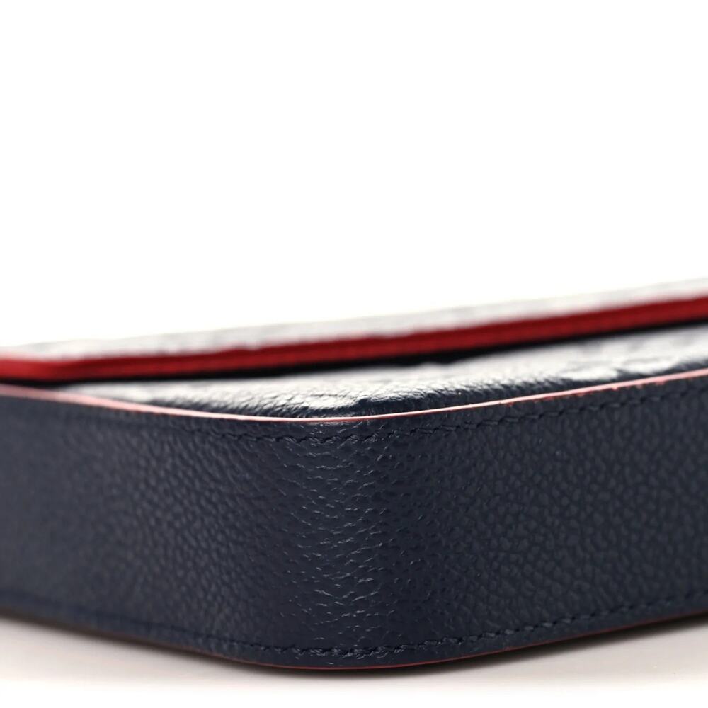 Louis Vuitton Empreinte Pochette Felicie M64099 MarineRouge 3 pieces - dc NZ2189 - Picture 7 of 10